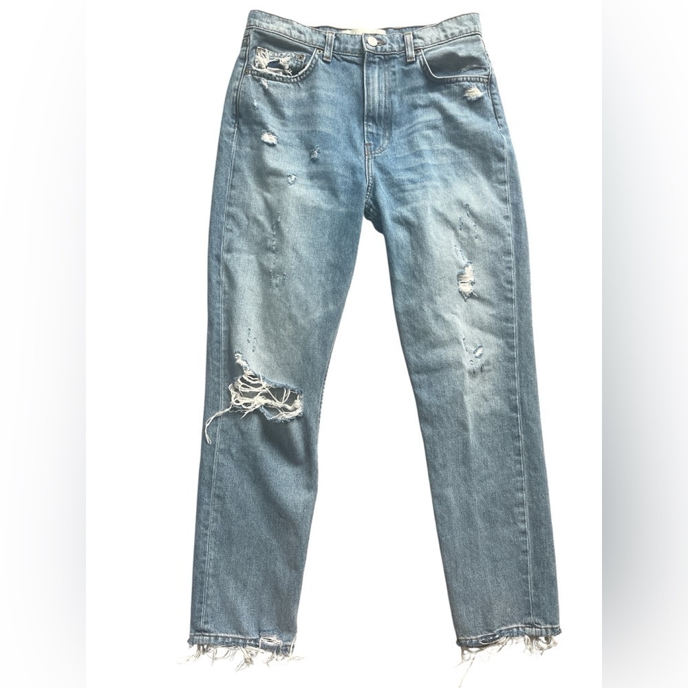 Reformation High Waist Cropped Cigarette Julia Jeans